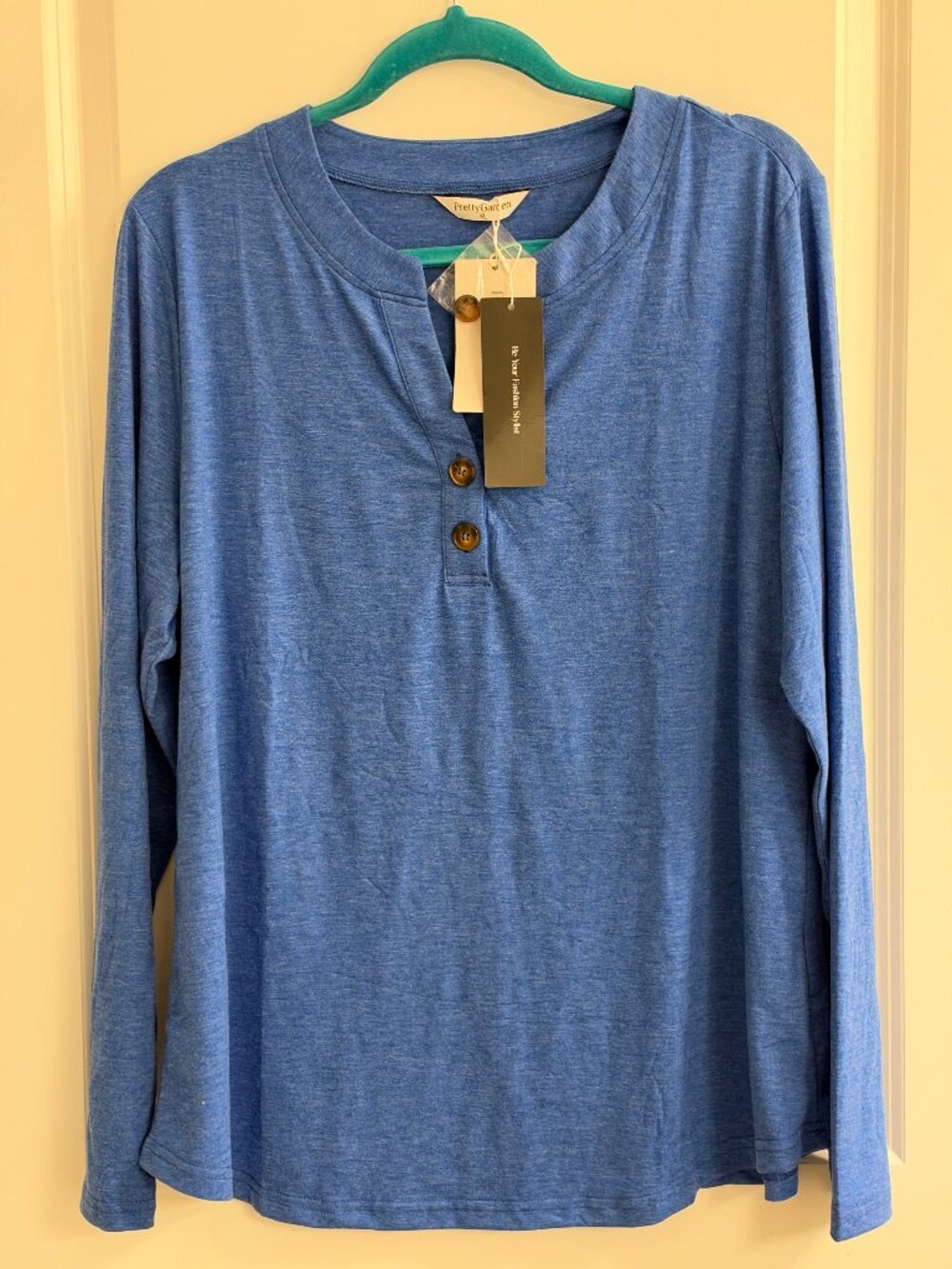 V-Neck Long Sleeve Shirt